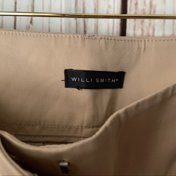 Willi Smith Khaki Wide Leg Dress Pants Size 8 - Picture 2 of 6